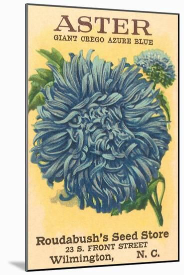 Aster Seed Packet-null-Mounted Art Print