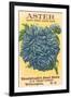 Aster Seed Packet-null-Framed Art Print