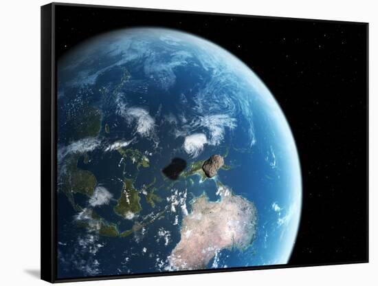 Asteroid Approaching Earth, Artwork-null-Framed Stretched Canvas