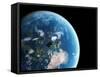 Asteroid Approaching Earth, Artwork-null-Framed Stretched Canvas