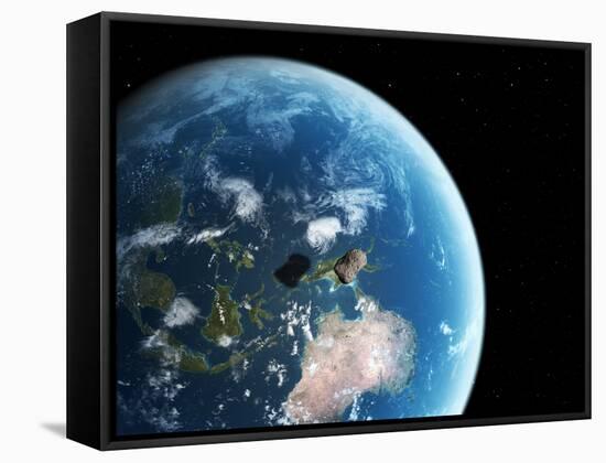 Asteroid Approaching Earth, Artwork-null-Framed Stretched Canvas