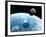 Asteroid Approaching Earth, Artwork-null-Framed Photographic Print