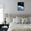 Asteroid Approaching Earth, Artwork-null-Framed Stretched Canvas displayed on a wall