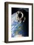 Asteroid Approaching Earth-null-Framed Photographic Print