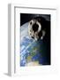 Asteroid Approaching Earth-null-Framed Photographic Print