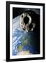 Asteroid Approaching Earth-null-Framed Photographic Print