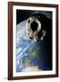 Asteroid Approaching Earth-null-Framed Photographic Print