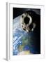 Asteroid Approaching Earth-null-Framed Photographic Print