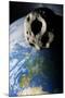 Asteroid Approaching Earth-null-Mounted Photographic Print