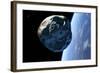 Asteroid Approaching Earth-null-Framed Photographic Print