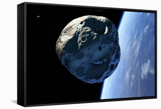 Asteroid Approaching Earth-null-Framed Stretched Canvas