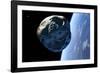 Asteroid Approaching Earth-null-Framed Photographic Print