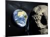 Asteroid Approaching Earth-null-Mounted Photographic Print