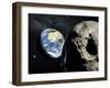 Asteroid Approaching Earth-null-Framed Photographic Print