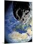 Asteroid Approaching Earth-null-Mounted Photographic Print