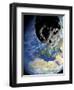 Asteroid Approaching Earth-null-Framed Photographic Print