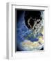 Asteroid Approaching Earth-null-Framed Photographic Print