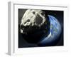 Asteroid Approaching Earth-null-Framed Premium Photographic Print