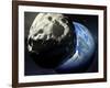 Asteroid Approaching Earth-null-Framed Photographic Print