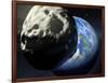 Asteroid Approaching Earth-null-Framed Photographic Print