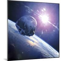 Asteroid Approaching Earth-null-Mounted Photographic Print