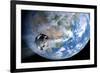 Asteroid Approaching Earth-null-Framed Photographic Print