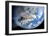 Asteroid Approaching Earth-null-Framed Photographic Print