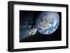 Asteroid Approaching Earth-null-Framed Photographic Print