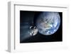 Asteroid Approaching Earth-null-Framed Photographic Print