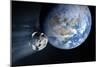 Asteroid Approaching Earth-null-Mounted Photographic Print