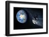 Asteroid Approaching Earth-null-Framed Premium Photographic Print