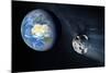 Asteroid Approaching Earth-null-Mounted Photographic Print