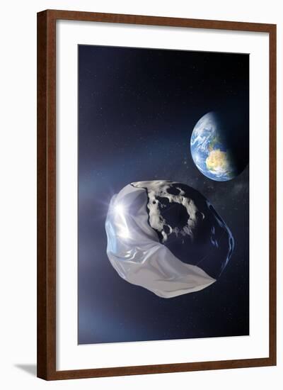 Asteroid Deflection Using Foil-null-Framed Photographic Print