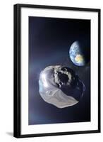 Asteroid Deflection Using Foil-null-Framed Photographic Print