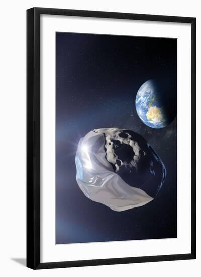 Asteroid Deflection Using Foil-null-Framed Photographic Print