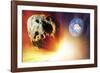 Asteroid Deflection Using Nuclear Explosion-null-Framed Photographic Print