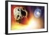 Asteroid Deflection Using Nuclear Explosion-null-Framed Photographic Print