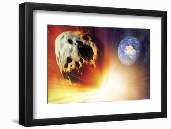 Asteroid Deflection Using Nuclear Explosion-null-Framed Photographic Print