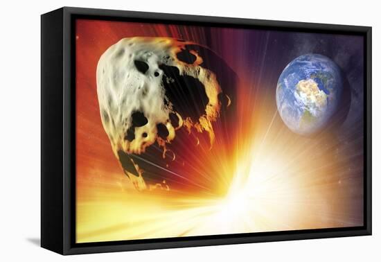 Asteroid Deflection Using Nuclear Explosion-null-Framed Stretched Canvas