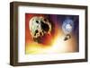 Asteroid Deflection Using Nuclear Explosion-null-Framed Premium Photographic Print