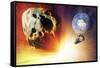 Asteroid Deflection Using Nuclear Explosion-null-Framed Stretched Canvas