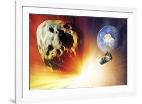 Asteroid Deflection Using Nuclear Explosion-null-Framed Photographic Print