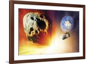 Asteroid Deflection Using Nuclear Explosion-null-Framed Photographic Print