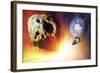 Asteroid Deflection Using Nuclear Explosion-null-Framed Photographic Print