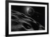 Asteroid Eclipse - Noir-David A Hardy-Framed Giclee Print