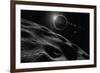 Asteroid Eclipse - Noir-David A Hardy-Framed Giclee Print