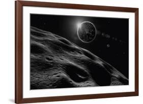 Asteroid Eclipse - Noir-David A Hardy-Framed Giclee Print