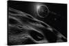 Asteroid Eclipse - Noir-David A Hardy-Stretched Canvas