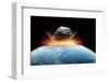 Asteroid Impact, Artwork-null-Framed Premium Photographic Print