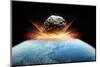 Asteroid Impact, Artwork-null-Mounted Premium Photographic Print